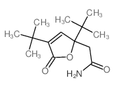 2-Furanacetamide,2,4-bis(1,1-dimethylethyl)-2,5-dihydro-5-oxo- structure