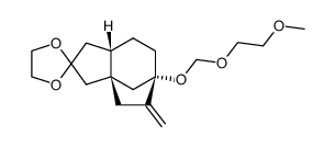 (3aR,6S,8aS)-6-((2-methoxyethoxy)methoxy)-5-methyleneoctahydrospiro[3a,6-methanoazulene-2,2'-[1,3]dioxolane]结构式