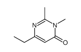 6-ethyl-2,3-dimethylpyrimidin-4-one结构式