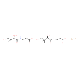 copper(2+) (R)-N-(2,4-dihydroxy-3,3-dimethyl-1-oxobutyl)-beta-alaninate picture