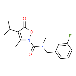 2(5H)-Isoxazolecarboxamide,N-[(3-fluorophenyl)methyl]-N,3-dimethyl-4-(1-methylethyl)-5-oxo- picture