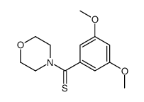 Morpholine, 1-(3,5-dimethoxythiobenzoyl)- Structure