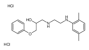 1-[2-(2,5-dimethylanilino)ethylamino]-3-phenoxypropan-2-ol,dihydrochloride结构式