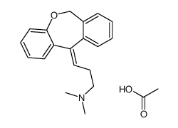 acetic acid,(3E)-3-(6H-benzo[c][1]benzoxepin-11-ylidene)-N,N-dimethylpropan-1-amine结构式