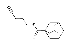 S-(pent-4-yn-1-yl) adamantane-1-carbothioate结构式