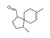 Spiro[4.5]dec-7-ene-1-carboxaldehyde, 4,8-dimethyl-, (4R)- (9CI) Structure