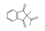 2-acetyl-2-methyl-1,3-indandione Structure