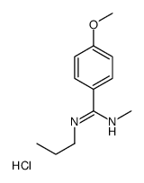 4-methoxy-N'-methyl-N-propylbenzenecarboximidamide,hydrochloride结构式