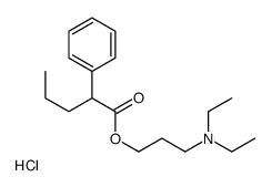 3-(diethylamino)propyl 2-phenylpentanoate,hydrochloride Structure