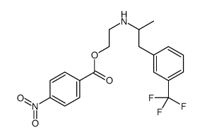 2-[1-[3-(trifluoromethyl)phenyl]propan-2-ylamino]ethyl 4-nitrobenzoate结构式