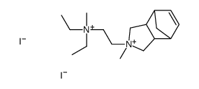 4,7-Methanoisoindolinium, 3a,7a-dihydro-2-(2-(diethylmethylammonio)eth yl)-2-methyl-, diiodide结构式