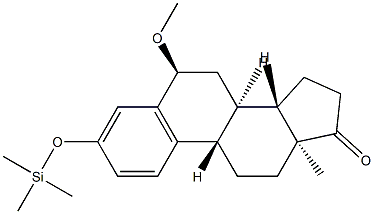 6α-Methoxy-3-[(trimethylsilyl)oxy]estra-1,3,5(10)-trien-17-one structure