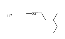lithium,trimethyl(3-methylpentyl)silane结构式