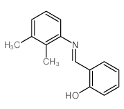 Phenol,2-[[(2,3-dimethylphenyl)imino]methyl]- structure