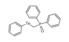 diphenyl((phenyltellanyl)methyl)phosphine oxide Structure
