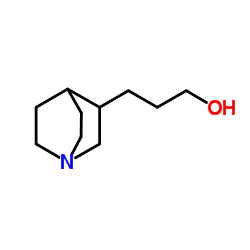 1-Azabicyclo[2,2,2]octane-3-propanol structure