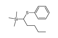 1-phenylthio-1-trimethylsilylpentane Structure