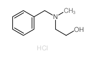 Ethanol,2-[methyl(phenylmethyl)amino]-, hydrochloride (1:1) Structure