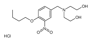 2-[(4-butoxy-3-nitrophenyl)methyl-(2-hydroxyethyl)amino]ethanol,hydrochloride Structure