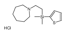 2-(azepan-1-ium-1-yl)ethyl-dimethyl-thiophen-2-ylsilane,chloride Structure