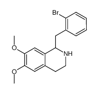 1-(2-bromobenzyl)-1,2,3,4-tetrahydro-6,7-dimethoxyisoquinoline结构式