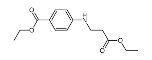 Ethyl N-(4-ethoxycarbonylphenyl)-3-aminopropanoate结构式