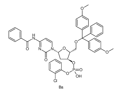 BZ-DMT-DEOXYCYTIDINE 2-CLPH DIESTER BARIUM) structure