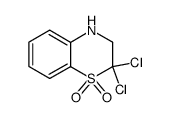 4H-2,2-dichloro-2,3-dihydrobenzo-1,4-thiazine 1,1-dioxide结构式