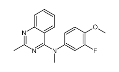 N-(3-fluoro-4-methoxyphenyl)-N,2-dimethylquinazolin-4-amine Structure