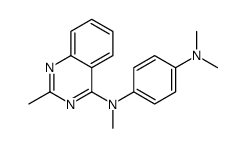 1-N,1-N,4-N-trimethyl-4-N-(2-methylquinazolin-4-yl)benzene-1,4-diamine结构式