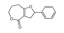 2-phenyl-3,6,7,8-tetrahydro-2H-furo[3,2-c]oxepin-4-one结构式