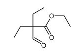ethyl 2-ethyl-2-formylbutanoate Structure
