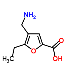 4-AMINOMETHYL-5-ETHYL-FURAN-2-CARBOXYLIC ACID结构式