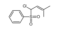 (1-chloro-3-methylbut-2-enyl)sulfonylbenzene结构式