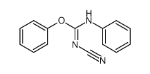 N-cyano-N'-phenylcarbamimidic acid phenyl ester Structure