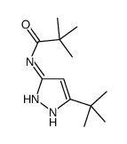 N-(5-tert-butyl-1H-pyrazol-3-yl)-2,2-dimethylpropanamide结构式