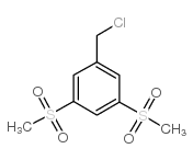 1-(Chloromethyl)-3,5-bis(methylsulphonyl)benzene结构式