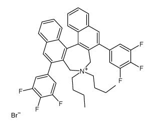 (S)-4,4-DIBUTYL-2,6-BIS(3,4,5-TRIFLUOROPHENYL)-4,5-DIHYDRO-3H-DINAPHTHO[7,6,1,2-CDE]AZEPINIUM BROMIDE picture