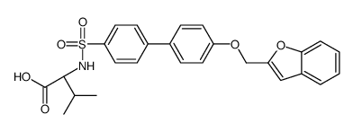 (2R)-2-[[4-[4-(1-benzofuran-2-ylmethoxy)phenyl]phenyl]sulfonylamino]-3-methylbutanoic acid结构式