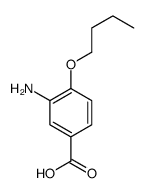 2-Butoxy-5-carboxyaniline, 2-Amino-4-carboxyphenyl but-1-yl ether structure