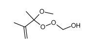 ((2-methoxy-3-methylbut-3-en-2-yl)peroxy)methanol Structure