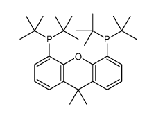 9,9-DIMETHYL-4,5-BIS(DI-T-BUTYLPHOSPHINO)XANTHENE, MIN. 97 T-BU-XANTPHOS Structure