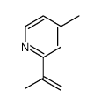 4-methyl-2-prop-1-en-2-ylpyridine结构式