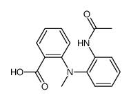 N-(2-acetylamino-phenyl)-N-methyl-anthranilic acid Structure