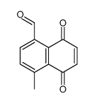 5-formyl-8-methyl-1,4-naphthoquinone结构式