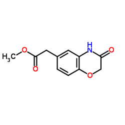 2-(3-氧代-3,4-二氢-2H-苯并[b][1,4]噁嗪-6-基)乙酸甲酯结构式