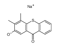sodium salt of 2-hydroxy-3,4-dimethyl-thioxanthone Structure