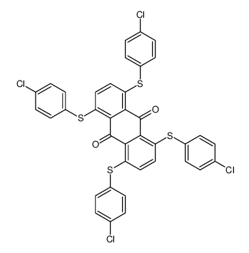 1,4,5,8-tetrakis[(4-chlorophenyl)sulfanyl]anthracene-9,10-dione Structure
