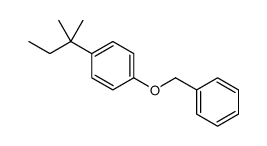 1-(2-methylbutan-2-yl)-4-phenylmethoxybenzene结构式