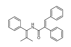 (E)-N-(2-methyl-1-phenylprop-1-en-1-yl)-2,3-diphenylacrylamide Structure